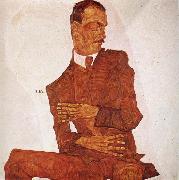 Egon Schiele Portrait of the Art Critic Arthur Roessler oil on canvas